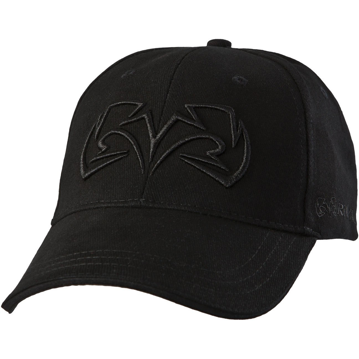 Rival Boxing Embroidered Logo Adjustable Baseball Cap Black